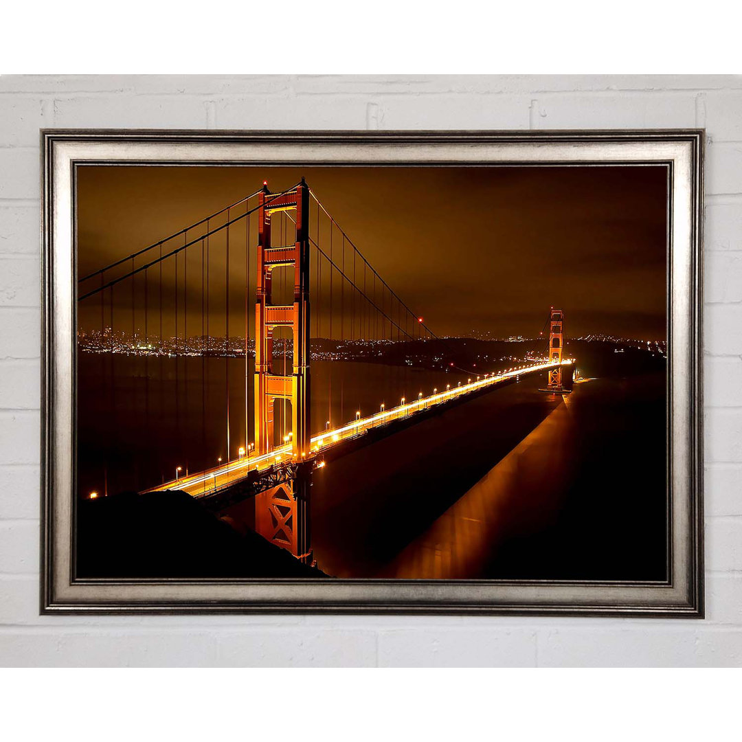 Golden Gate Bridge Nights Gerahmter Druck