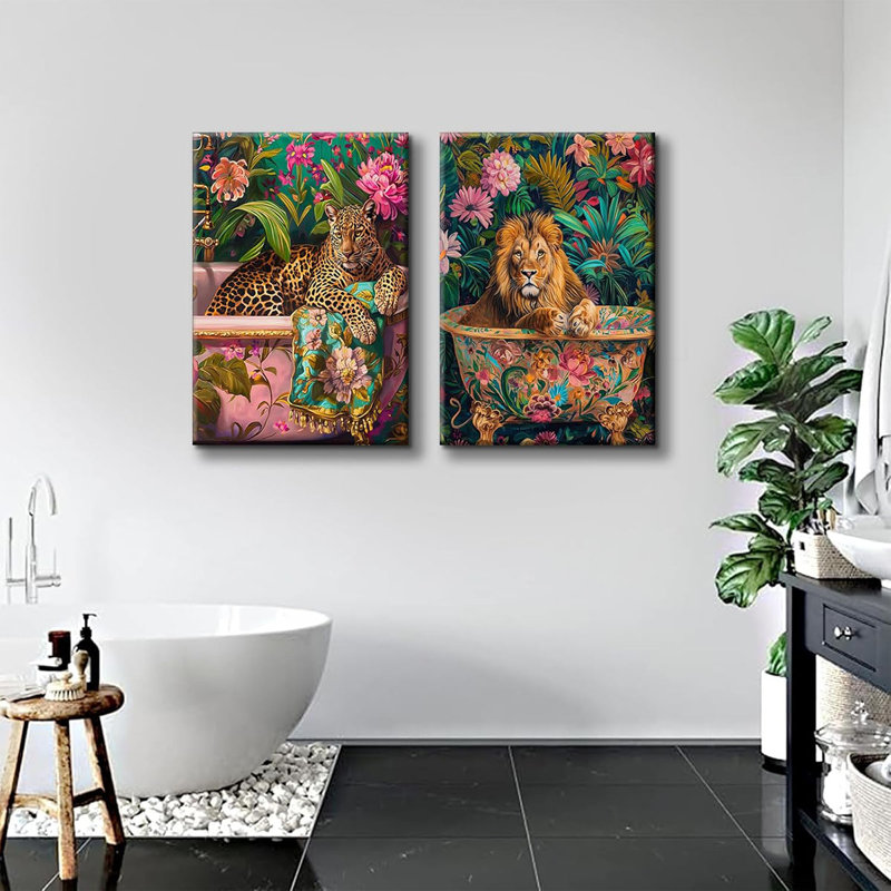 2 Piece Wrapped Canvas Print, 40 cm H x 30 cm W