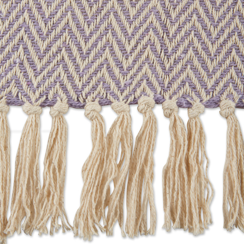 Jeté en coton , Violet