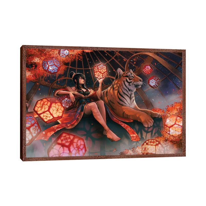 Weather Goddess 1 Piece Wall Art on Canvas, 101.6 cm H x 66.04 cm W, Classic Wood Floater Framed