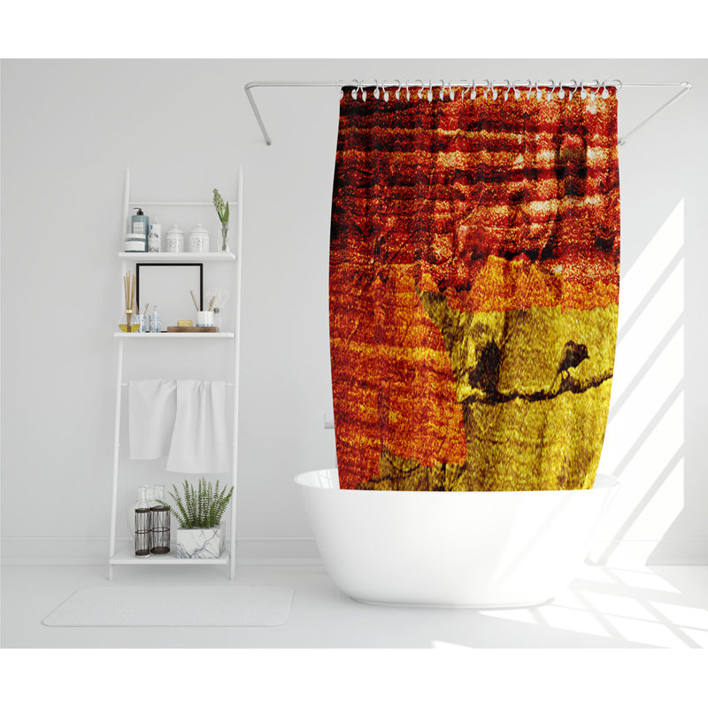Birds On Branch Designer Shower Curtain