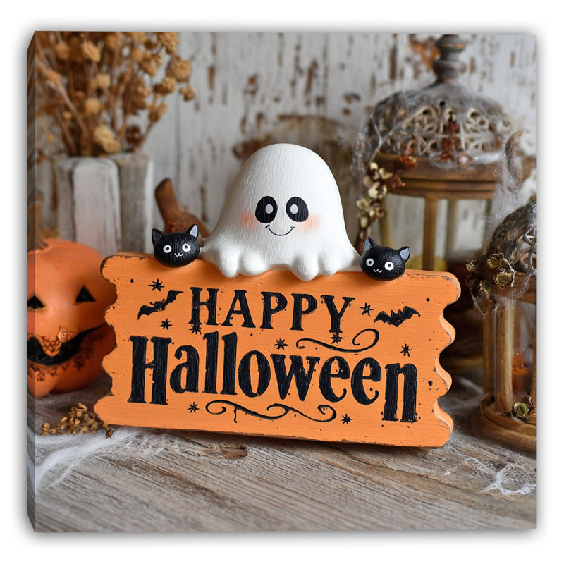 Skeleton Ballet Night Wrapped Canvas Wall Art, 12" H x 12" W