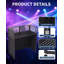Cabine noire pliable et portative noire pour DJ, structure en fer robuste pour les fêtes et les événements