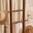 360° Swivel Full Length Mirror With Solid Rubber Wood Base And Storage Hooks