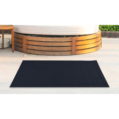 Tapis de couleur unie Furnish My Place - bleu Oxford, tapis intérieur / extérieur, résistant aux taches et à la décoloration, tapis facile à nettoyer, tapis adapté aux animaux de compagnie et aux enfants, espace pour chambre à coucher_PUMA_Oxford