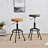 Petrone Upholstered Faux Leather Adjustable Height Counter Stool-12087910
