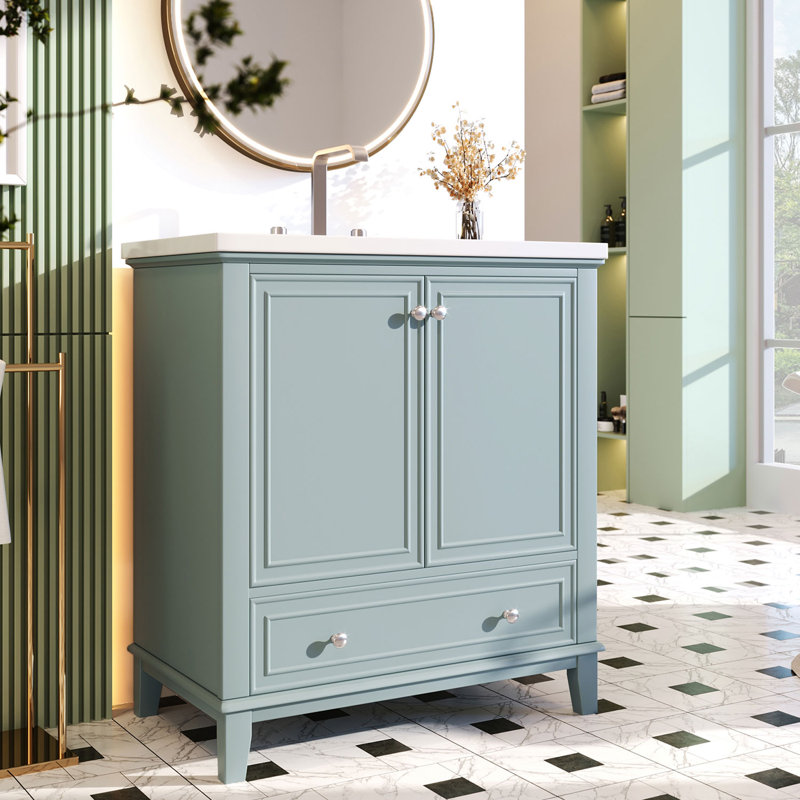Ensemble de meuble-lavabo simple 30 po Merelyn, Gris