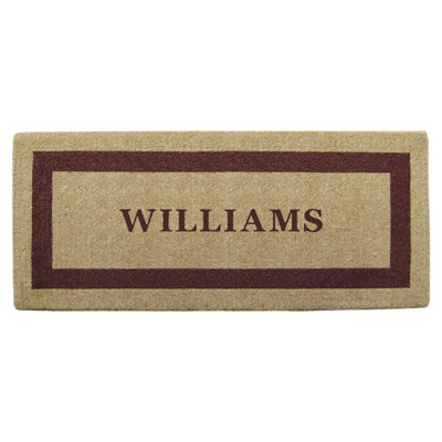 Tapis d'entrée personnalisé 38 po x 60 po