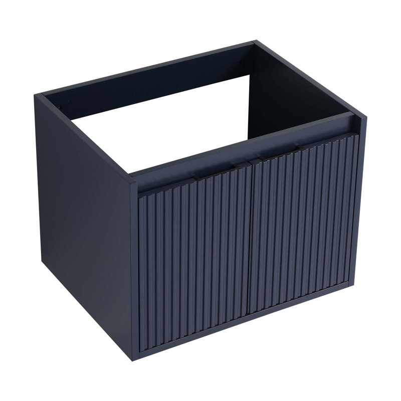 Meuble-lavabo à fermeture en douceur avec lavabo, 24 po pour petite salle de bain - sans le lavabo