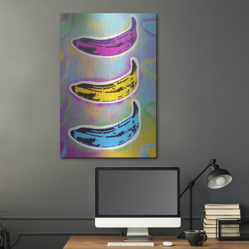 «Banana Goes Pop» par Abstract Graffiti, H 36 po x l 24 po