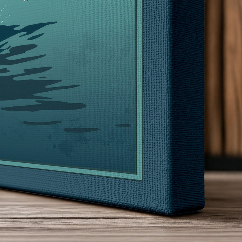 Print, 36x24 - 91.4 x 61.0 cm, Teal Border