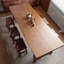 Table de salle à manger en bois massif Minimalist: plateau très long et base simple-1148771204