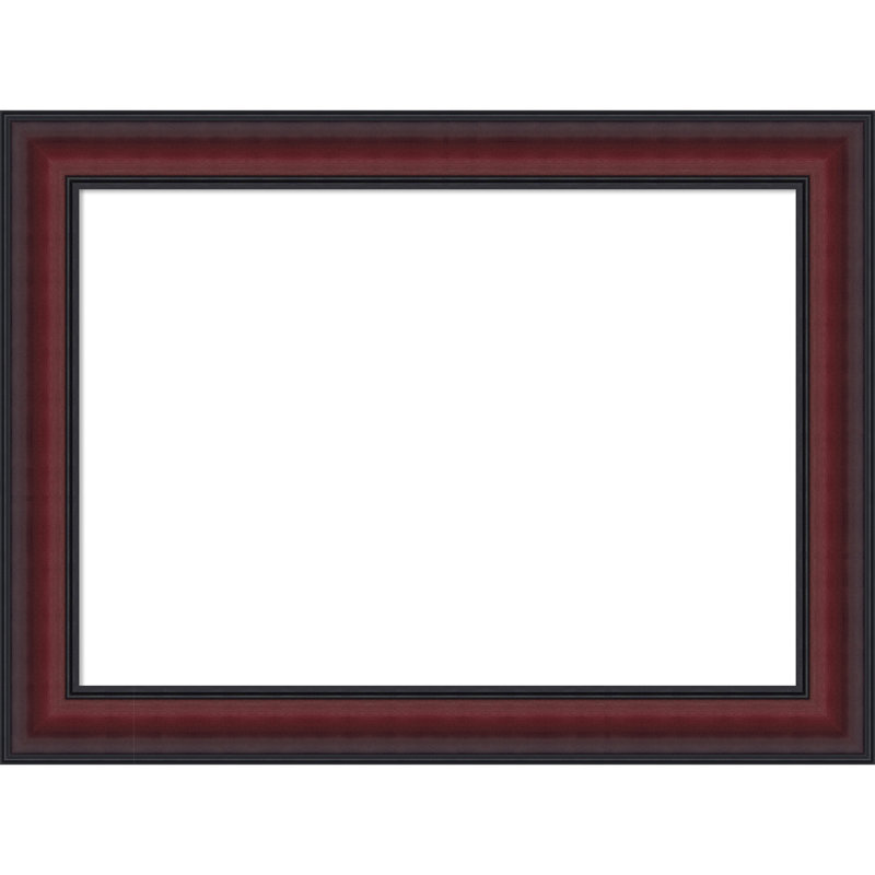 Tableau magnétique effaçable à sec avec cadre en cerisier Dalat, H 18 po x l 24 po