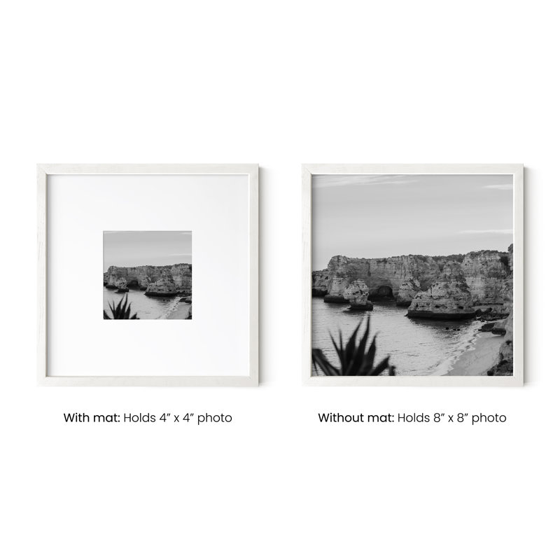White Oak Wood 8x8 Picture Frames Set of 3