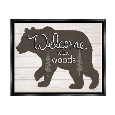 Welcome To The Woods Cabin Sign by Annie LaPoint - Graphic Art