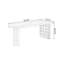 Bureaux en bois massif noyer en demi-cercle-108057905