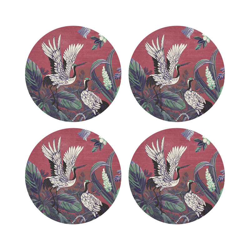 Summer Palace Pebble 16" Vinyl Placemat, Primula