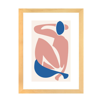 Reproduction d'une figure bleue et rose déconstruite par Mambo Art Studio - reproduction