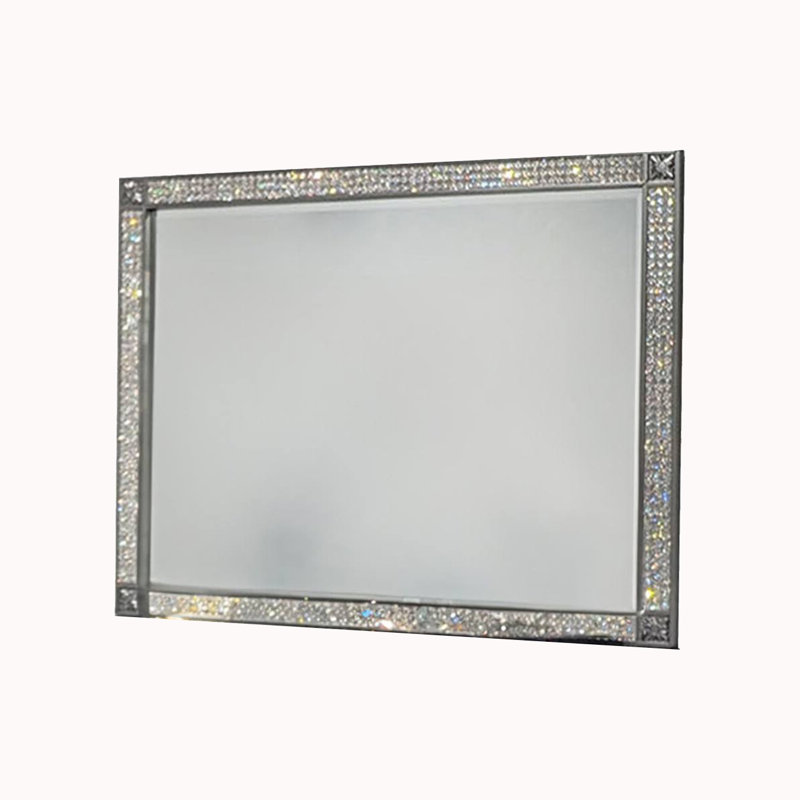 Miroir Glam 46,4 ", gris