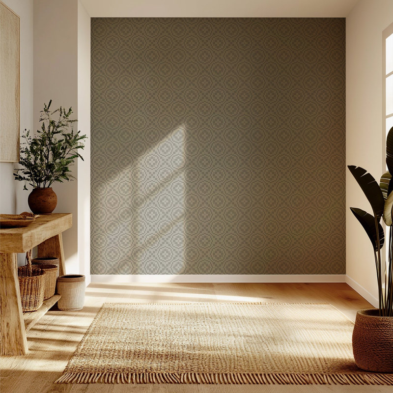 Echo Tile - Wallpaper, Sage, Self-Adhesive, Paper