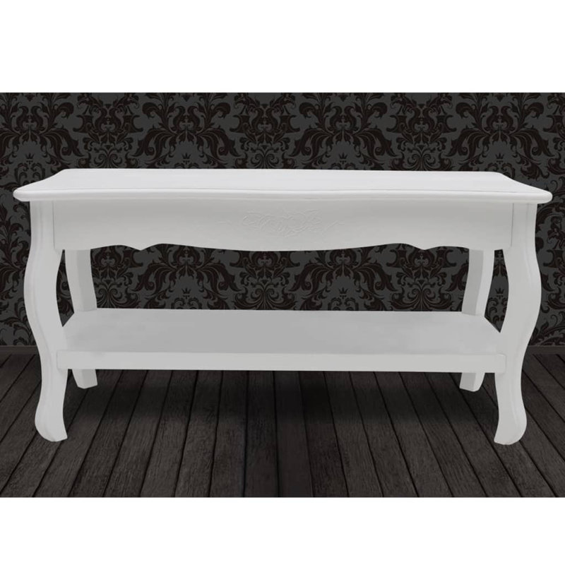 Table basse simple avec rangement en bois manufacturé Dinsmore