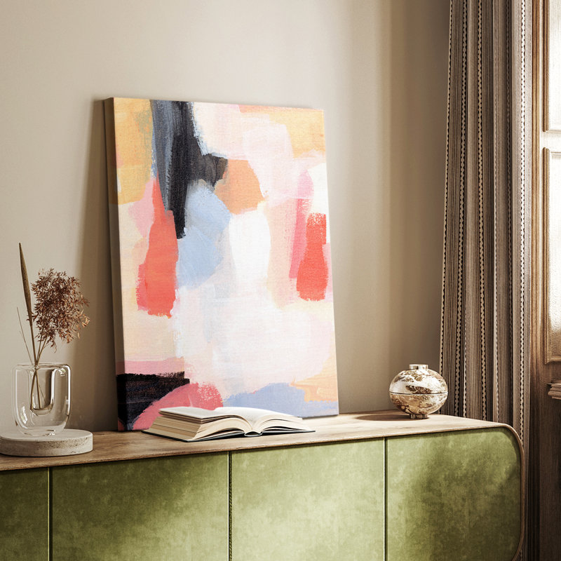 Scarlet aérien II - galerie Cavas sur mesure, H 36 po x l 24 po