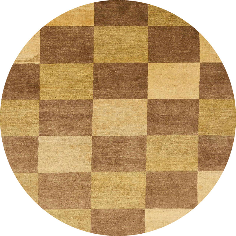 Tapis abstrait moderne 329, Rond 5 pi