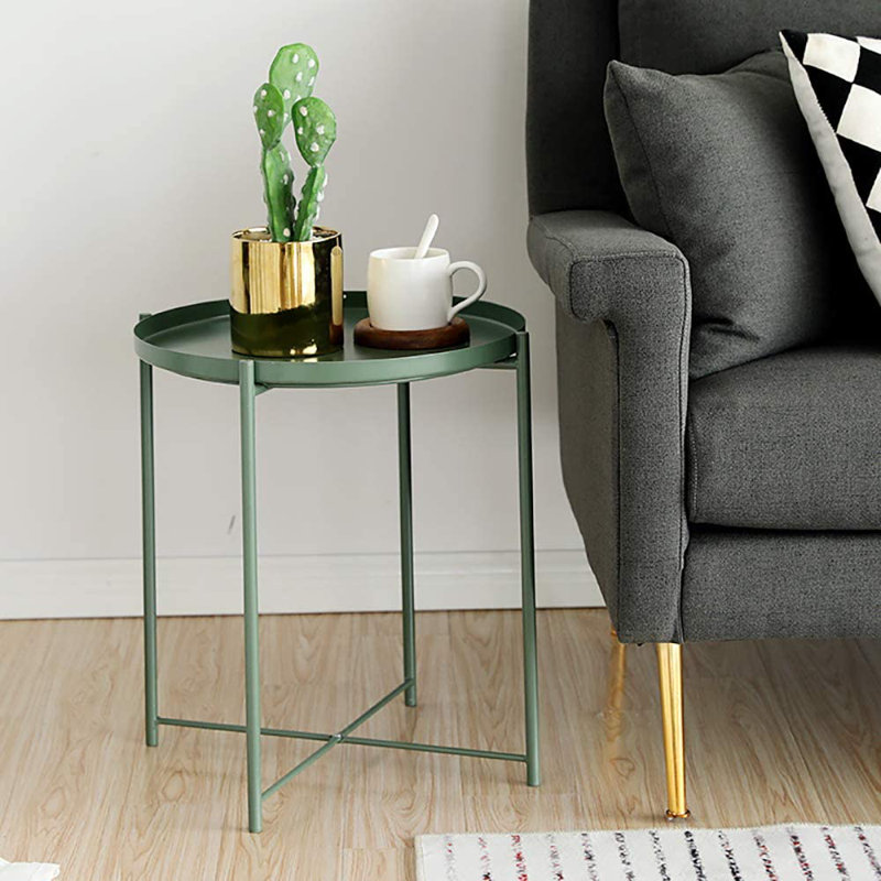 Table de bout Otwell, Vert foncé, Vert foncé
