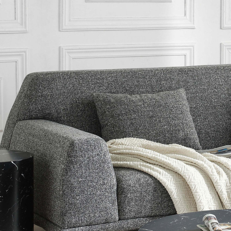 Ensemble de salon Decoda, Tissu gris