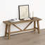  Banc en bois massif de petite taille et court de 43 po Fawaka, couleur naturelle-1489168925
