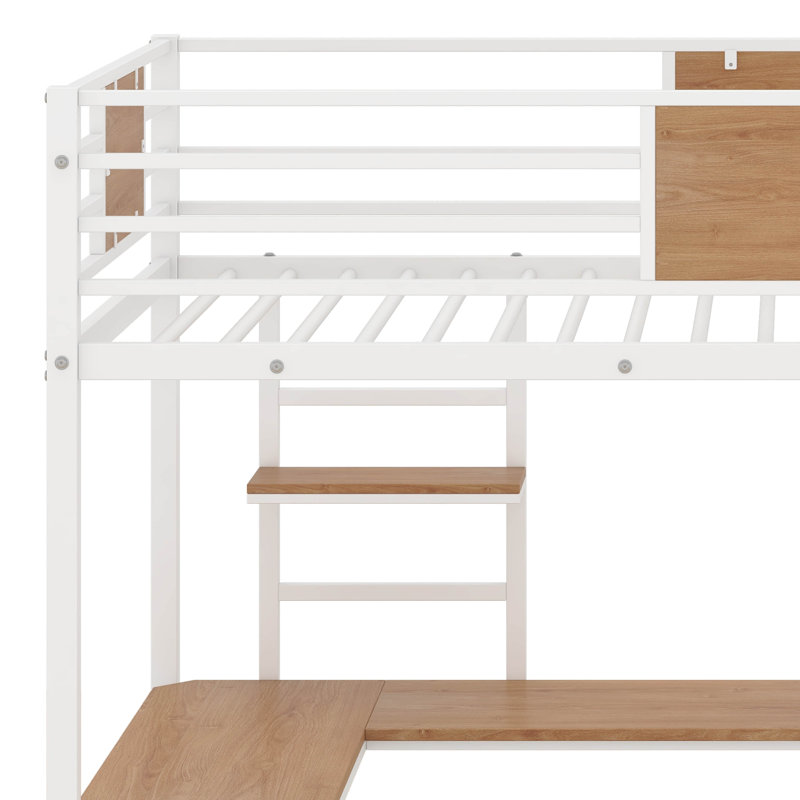 Lit mezzanine simple pour enfants, Blanc