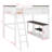 Queen Size Loft Bed With Desk, Open Shelf And A Storage Box, USB Charging Station, Loft Bed With Safety Guard & Ladder