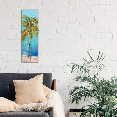 Palm Tree by Michael Creese - Wrapped Canvas Panoramic Painting
