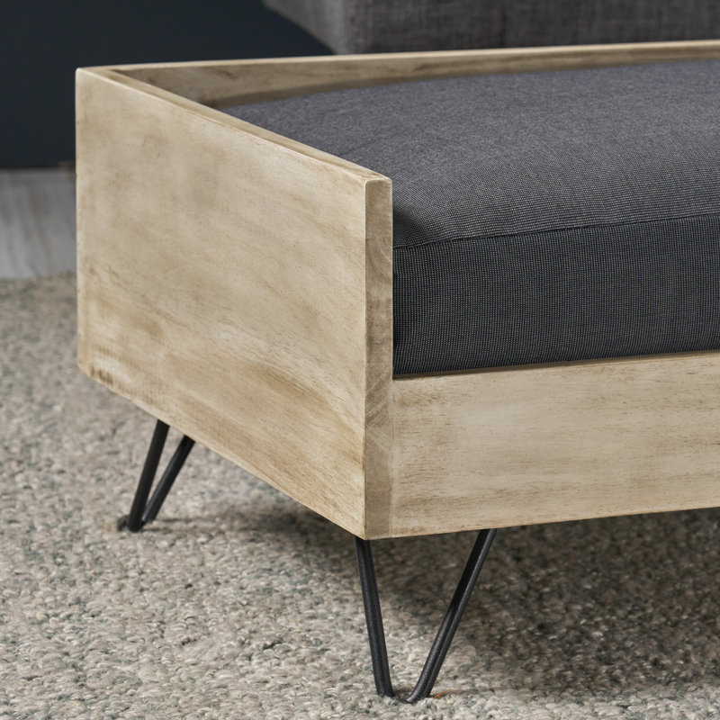 Canapé pour chien moderne Mid-Century Kaylor, Gris clair / noir / gris