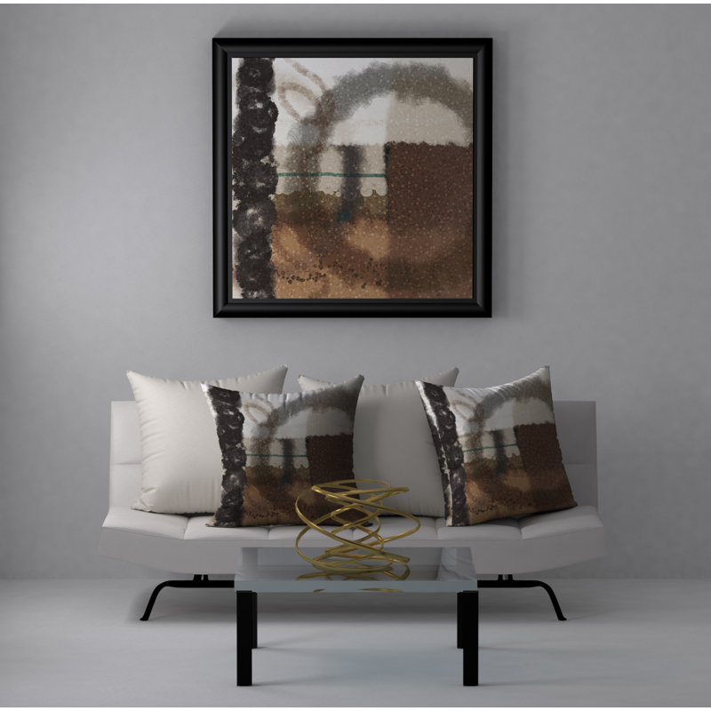  Housse et insert de coussin carré Efficient Beaming, 18" x 18"