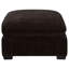 Repose-pieds rectangulaire rembourré chocolat noir Trayce-98498705