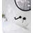 Wall Mounted Bathroom Sink Single Lever Handle Faucet With Pop-Up Drain (No Overflow)-110712944