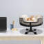 Lit bureau pour chat en acier inoxydable