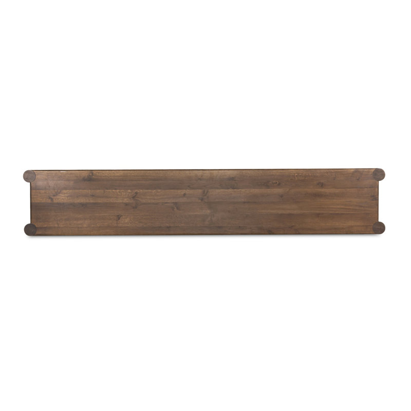 Ezri 98'' W Solid Wood Sideboard, Brown