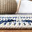 Elsbernd Hand Woven Jute/Wool/Cotton Geometric Rug in Navy Blue/Ivory-1596114544