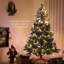 HOMCOM Prelit Artificial Christmas Tree Dual Colour LED Light Green-876595442