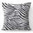 Studebaker Zebra Texture Animal Print Square Throw Cushion