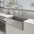 33" L x 18" W Single Bowl Fireclay Farmhouse Kitchen Sink with Sink Grid-86474762