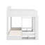 Lit superposé triple avec tablettes et crochets de rangement, simple + simple sur simple TG-289842046