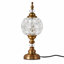 Lampe de table rétro en verre embossé