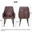Ensemble de 2 fauteuils de salle à manger rembourrés en similicuir avec pieds Sreel-509778515-509778518