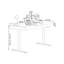 Bureau blanc rectangulaire en bois massif-1323446415