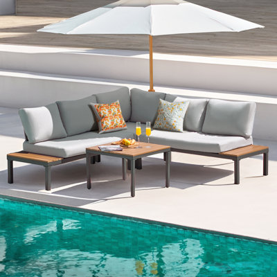 Lovene 5 - Person Outdoor Seating Group with Cushions