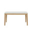 Ensemble de table de salle à manger, 1 table, 1 banc et 4 chaises, plateau de table ultrabrillant