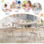 Folding Table & Chairs Set for Kids, Space-Saving Daycare Furniture-537247513